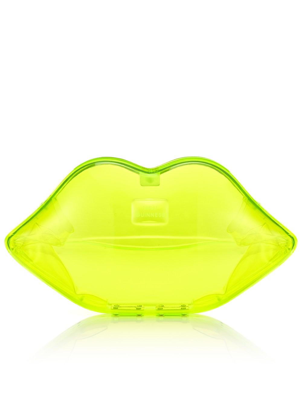 neon green clutch bag