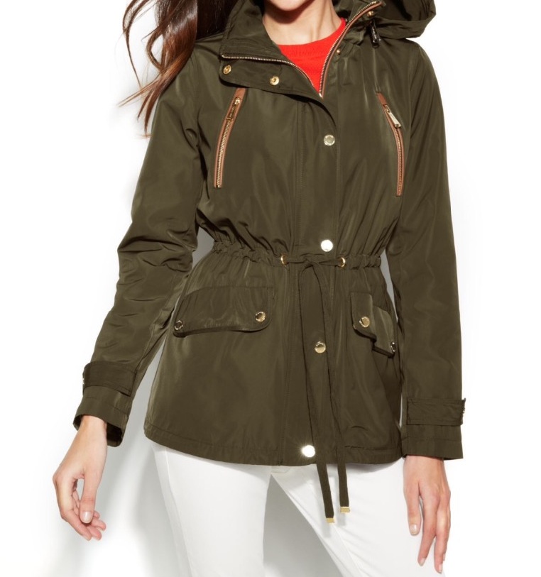 michael kors parka gold