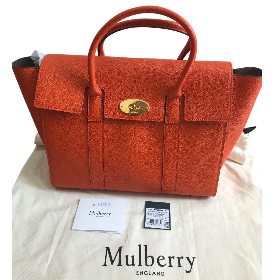 mulberry orange handbag