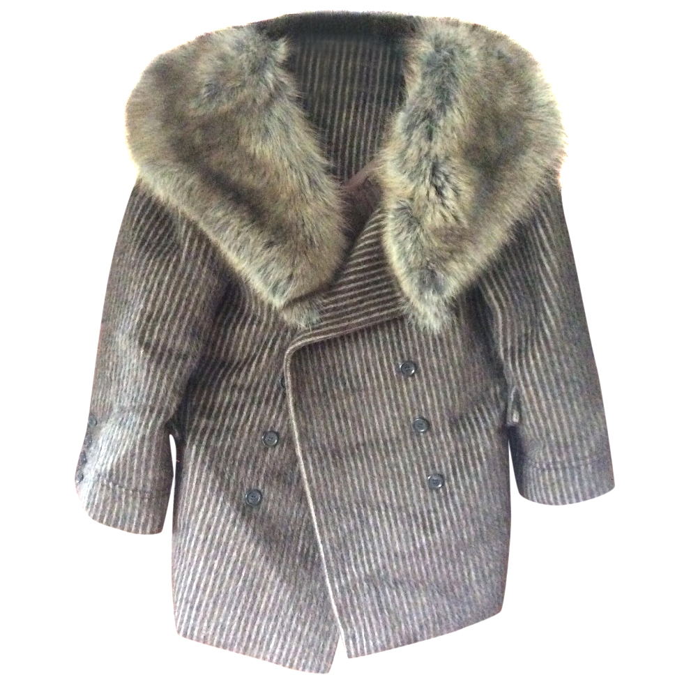Louis Vuitton Alpacasilk Jacket With Fox And Mink Collar | HEWI