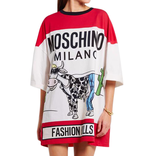 moschino oversized t shirt dress