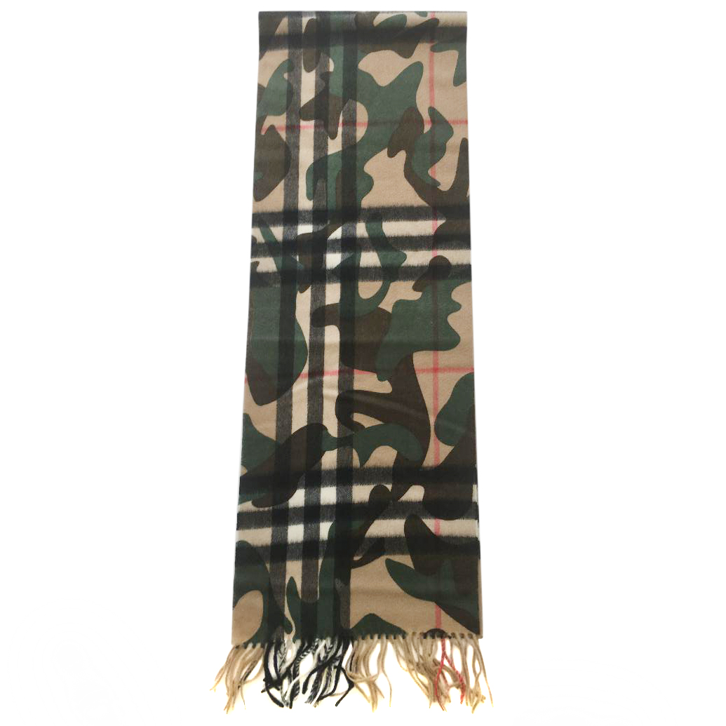 burberry camo scarf