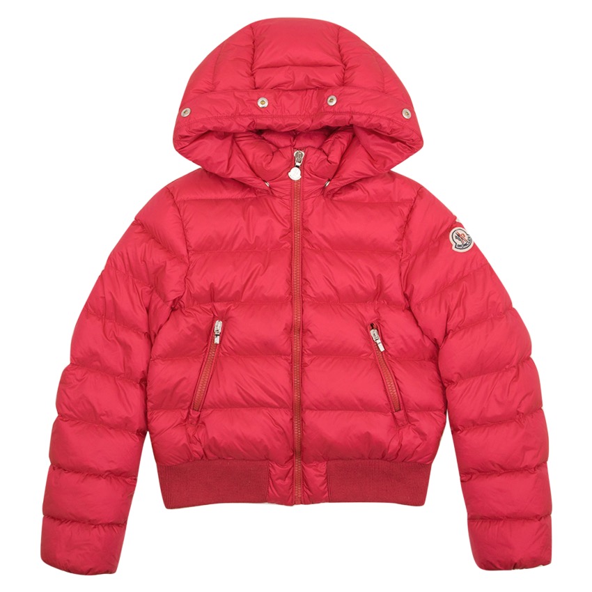 Moncler Kids Pink Puffer Coat | HEWI