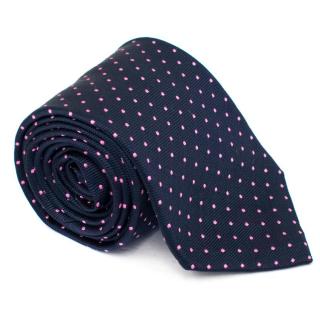  Church's Pink And Navy Dots Tie       
