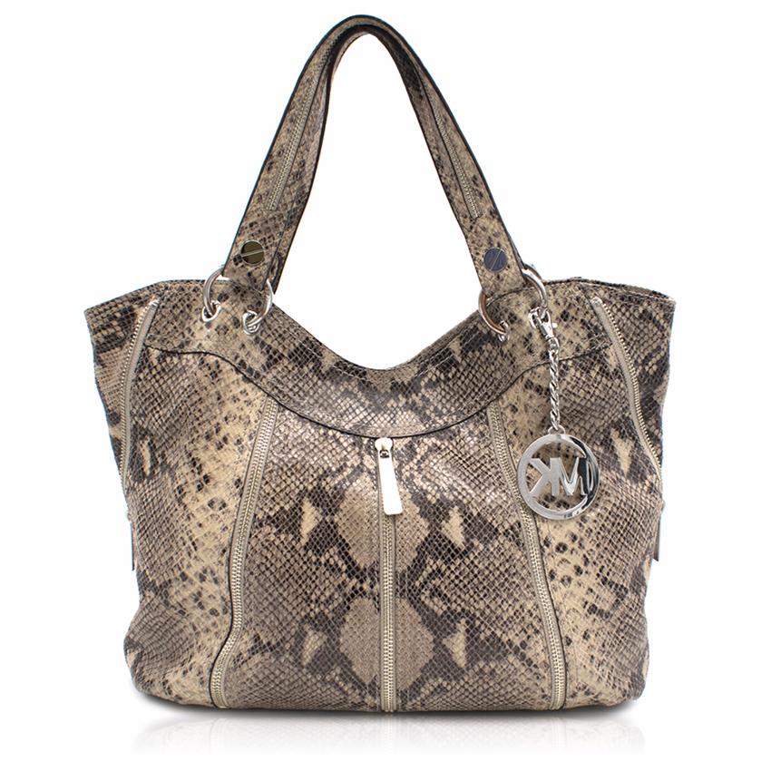 michael kors python tote