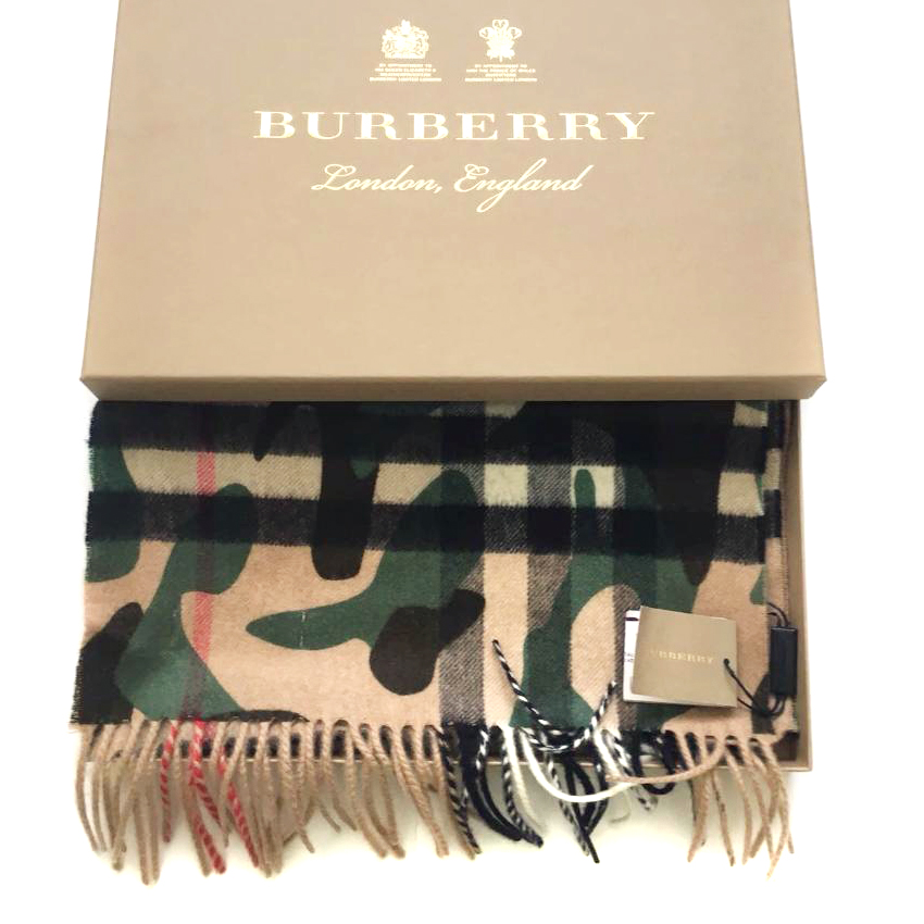 burberry camo scarf