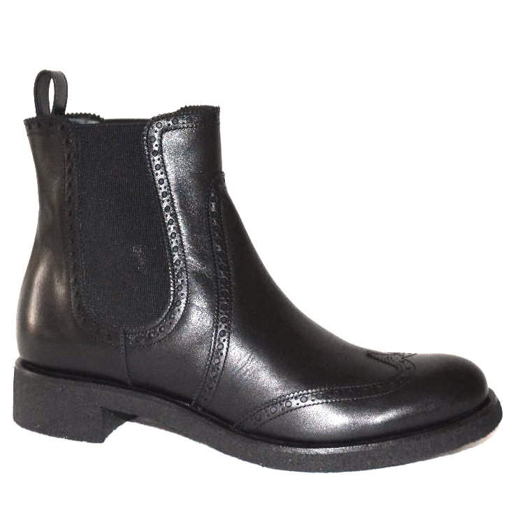 Rupert Sanderson Black Leather Saymara Chelsea Ankle Boots | HEWI