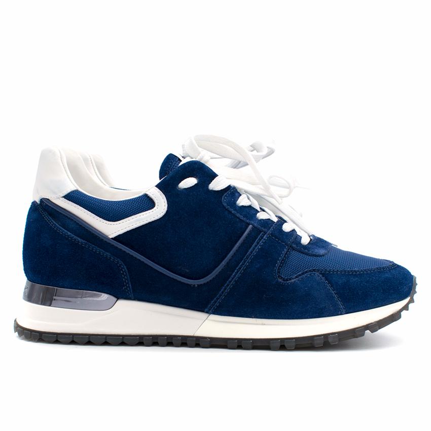 Louis Vuitton Blue Suede Calf Leather Sneakers | HEWI