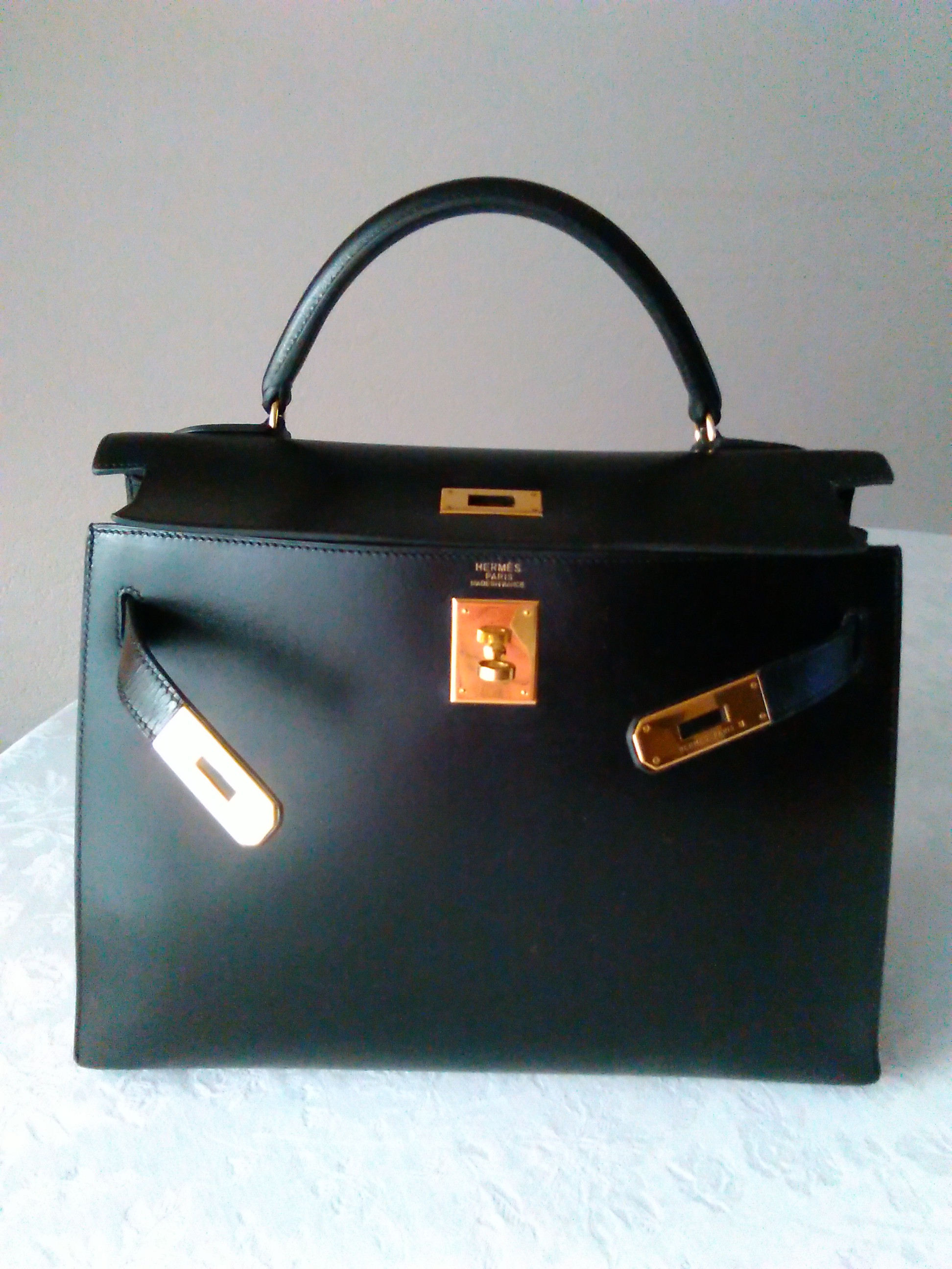 hermes kelly 32 black