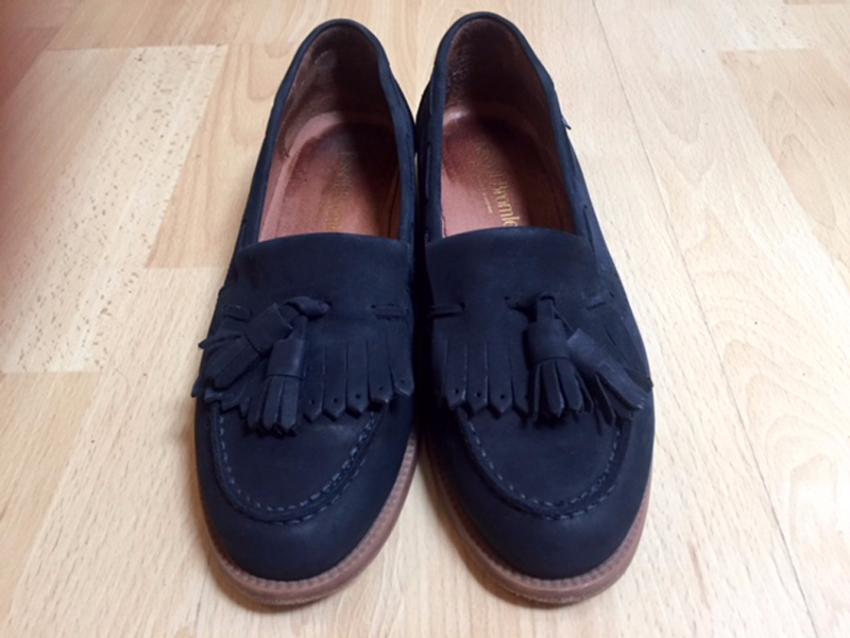 russell and bromley navy loafers