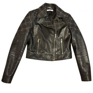 Versace Collection Black leather jacket