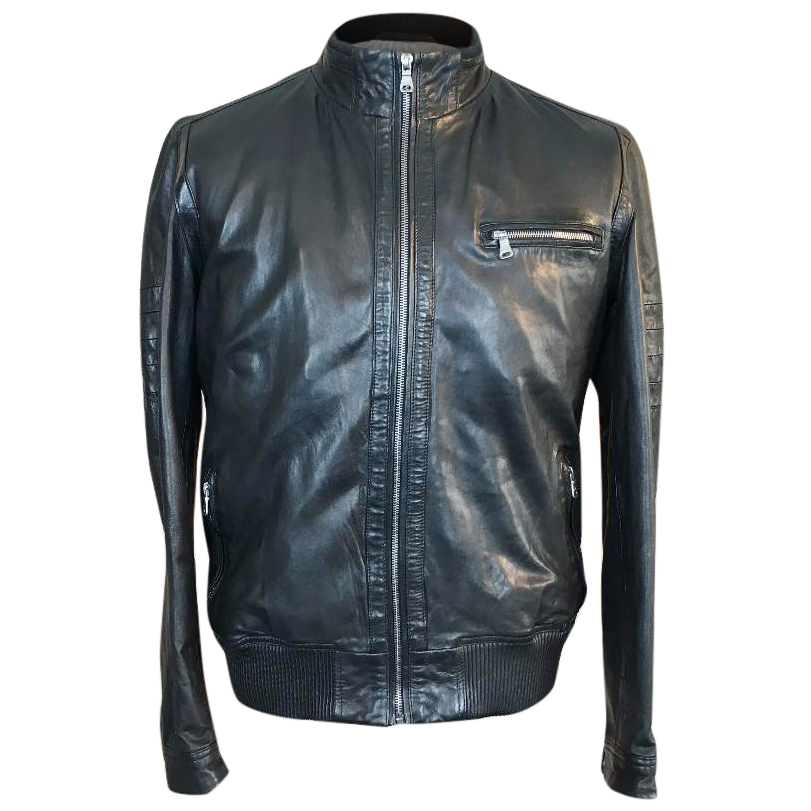 Hugo Boss Black Label Leather Bomber Jacket Gilo | HEWI