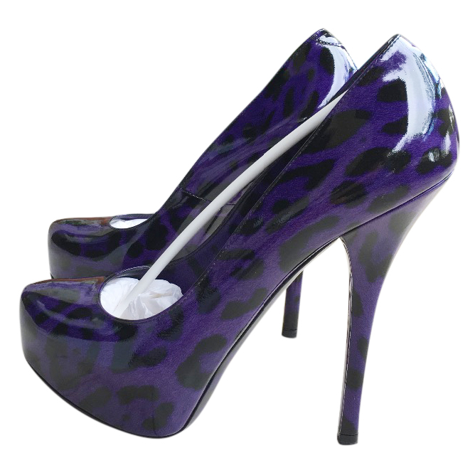 purple leopard print shoes