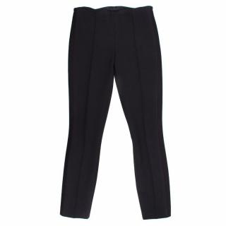 The Row Navy and Black Stripe Trousers