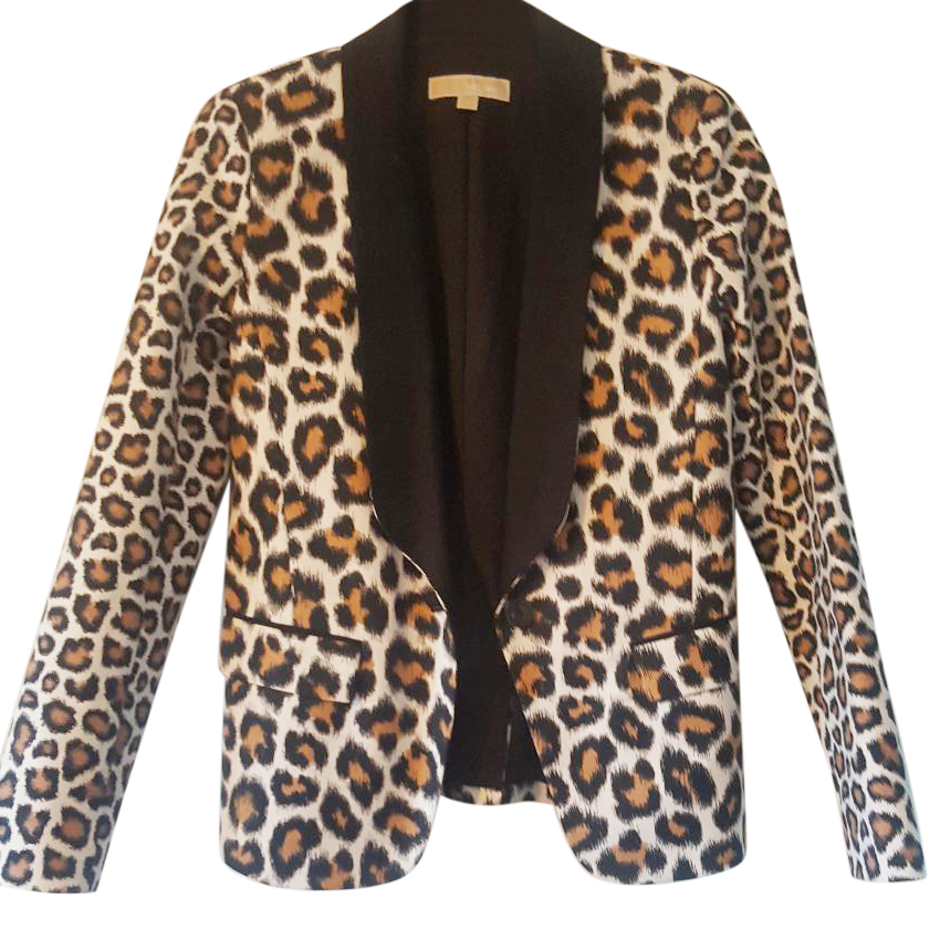 michael kors animal print jacket