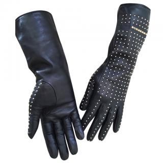 burberry gloves black