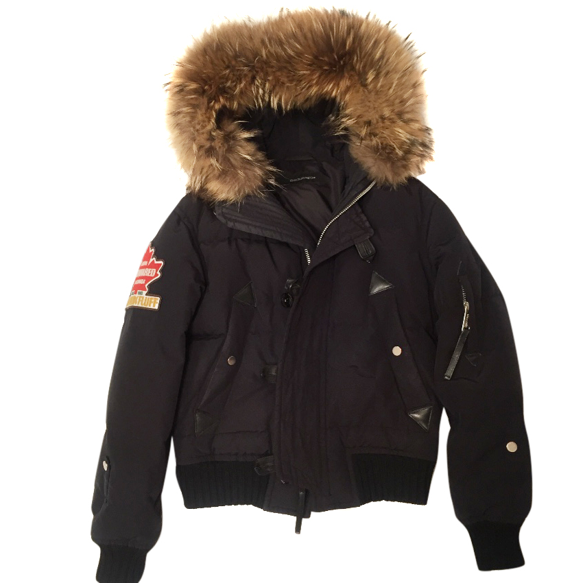 dsquared jacket with fur