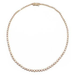 Bespoke Diamond Set Line Necklace - approx 13 carats