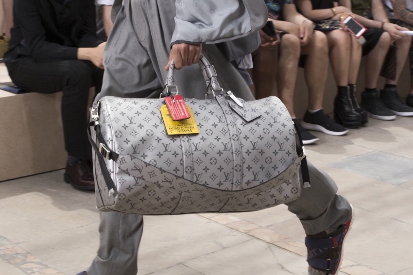 louis vuitton keepall silver