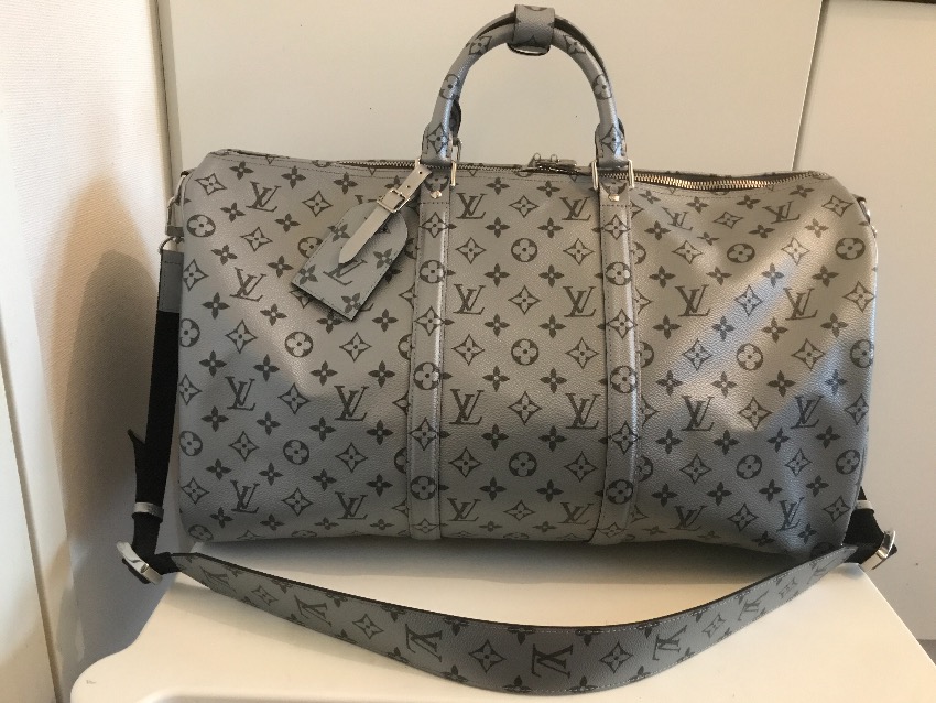 louis vuitton keepall silver