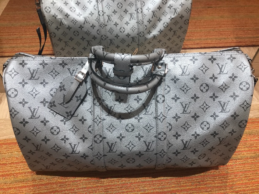 louis vuitton keepall silver