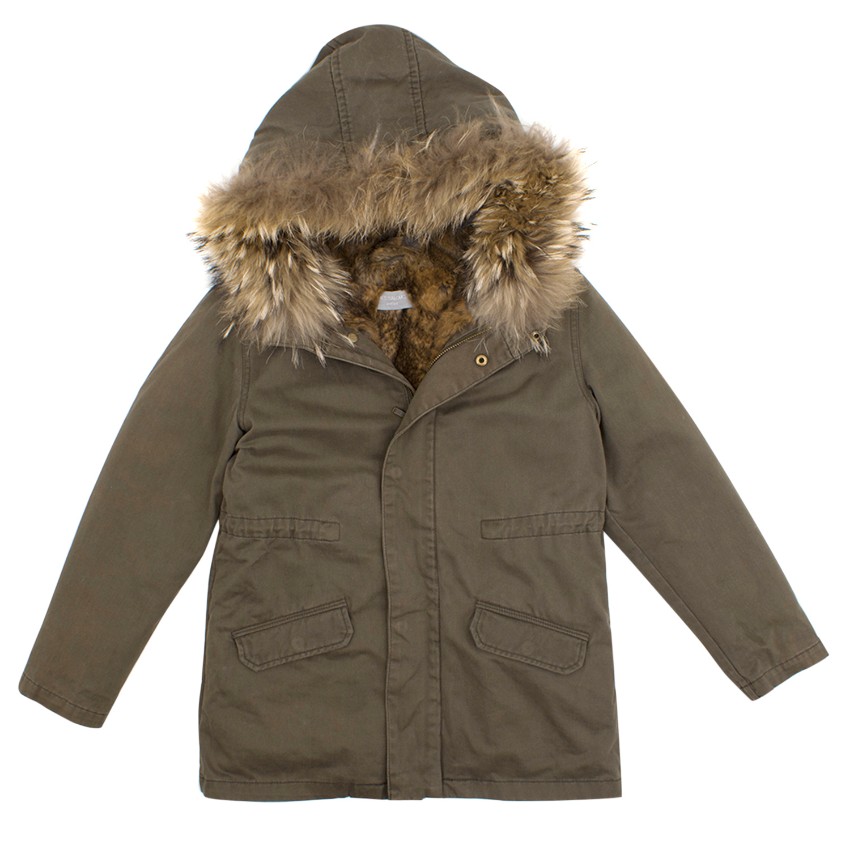 yves salomon fur lined parka