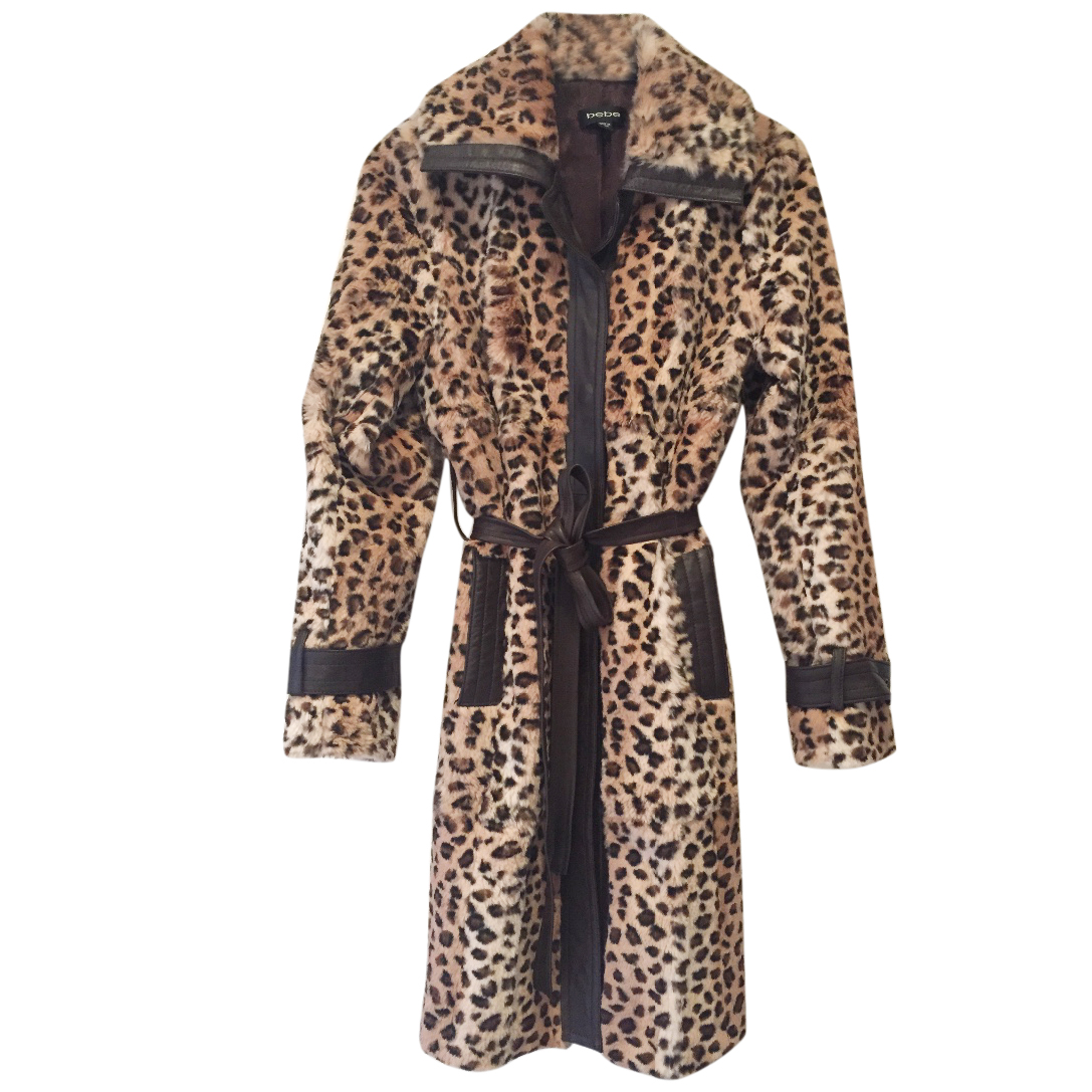bebe leopard jacket