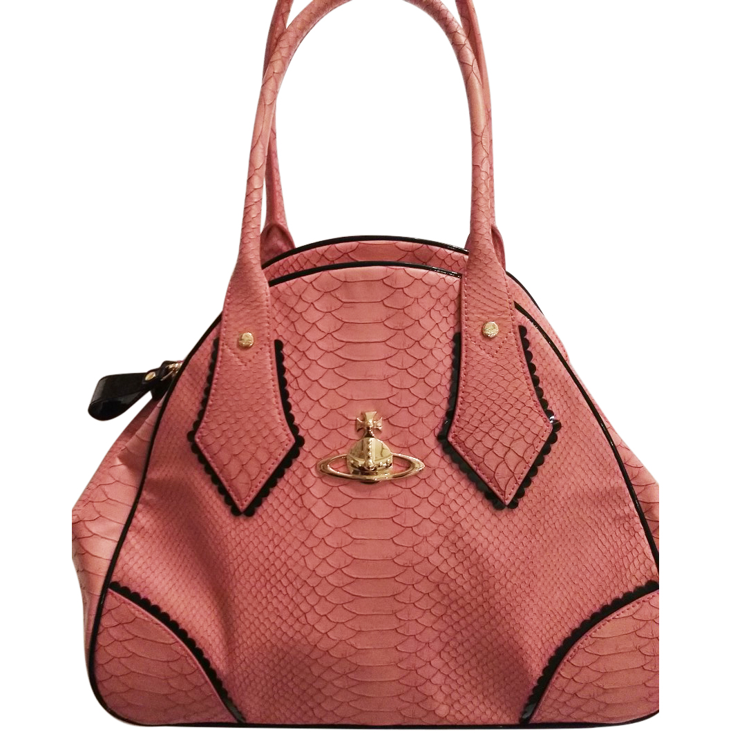 Vivienne Westwood Pink Snake Effect Bag | HEWI