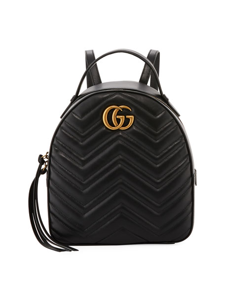 gucci black marmont backpack