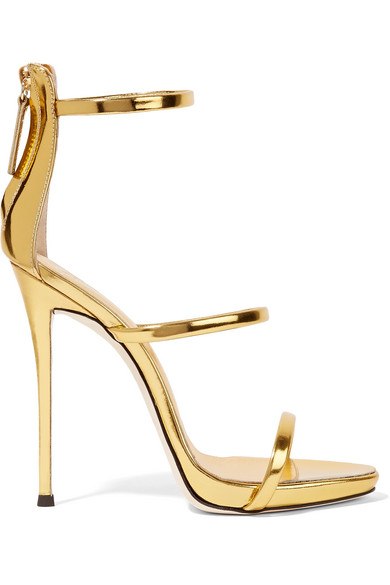 giuseppe zanotti gold heels
