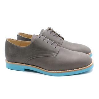 T&F Slack Shoemakers London Grey Savi Derby Shoes