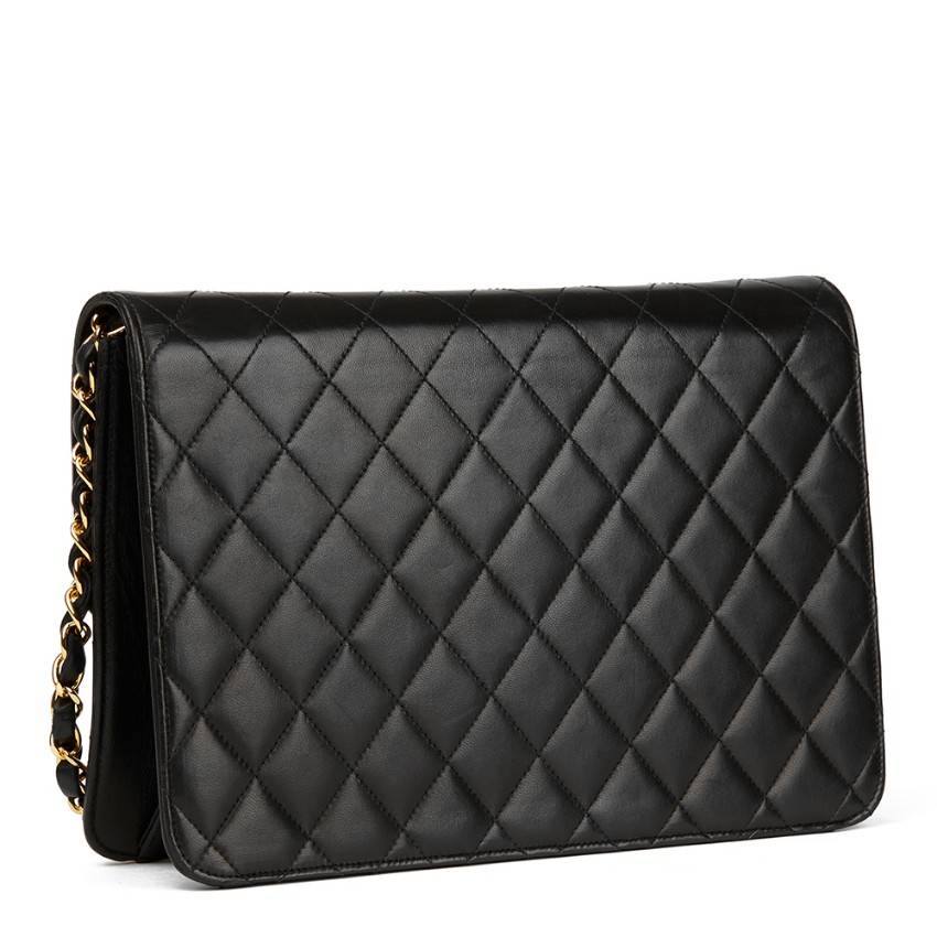 Chanel Vintage Black Quilted Medium Classic Flap Bag | HEWI London