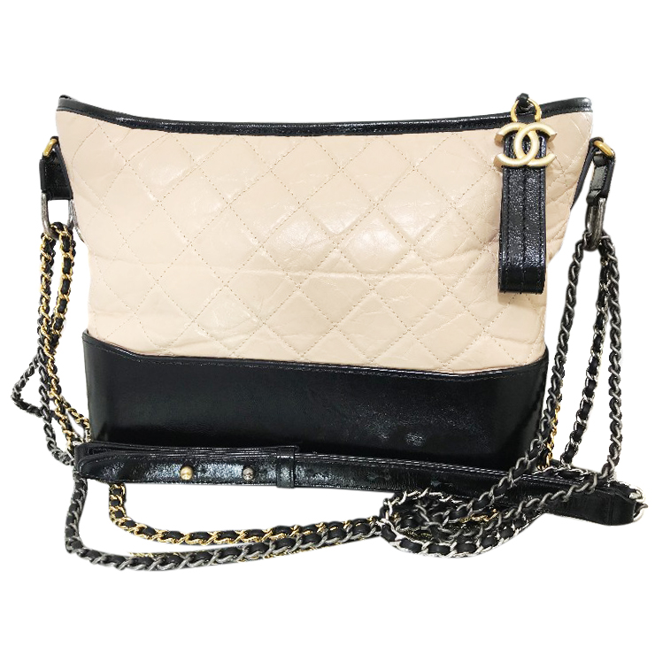 Chanel Black And Beige Gabrielle Bag | HEWI