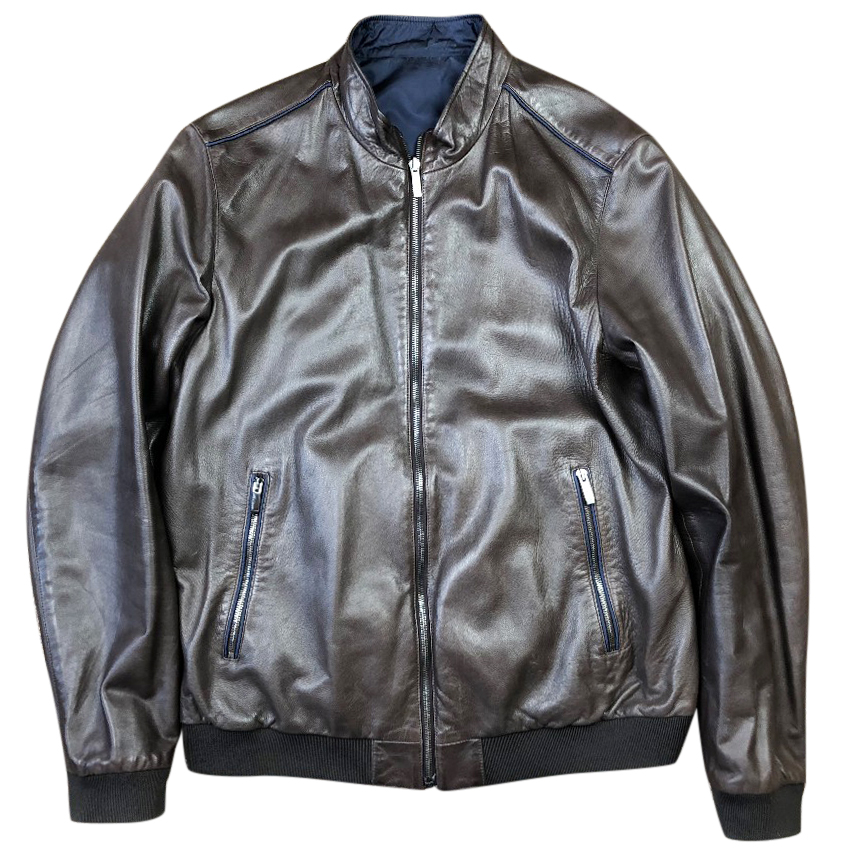 paul shark leather jacket