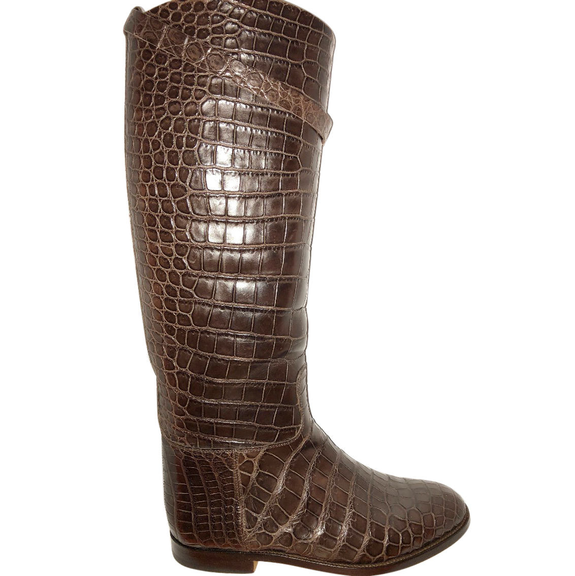 crocodile riding boots