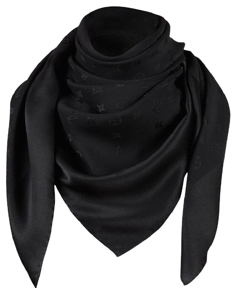 Louis Vuitton Scarves Black Silk ref.70504 - Joli Closet