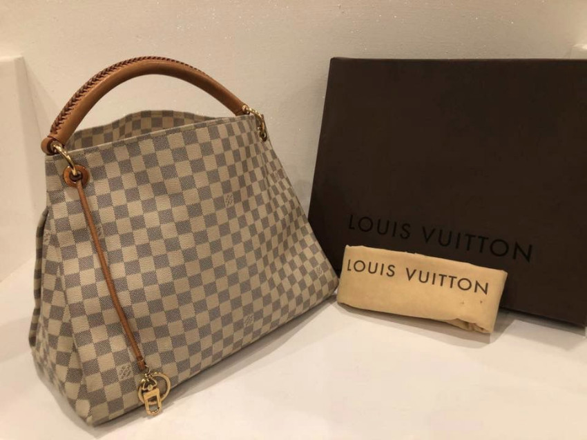 Louis Vuitton Damier Azur Canvas Artsy MM Bag - Yoogi's Closet