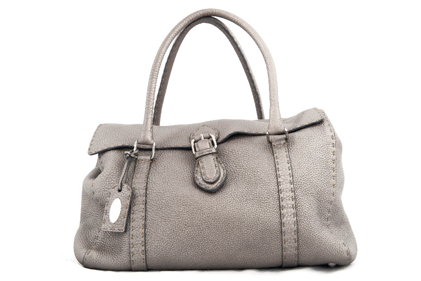 Fendi Selleria Grey Shoulder Bag | HEWI