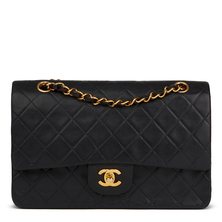 Chanel Black Vintage Medium Double Flap Bag | HEWI London