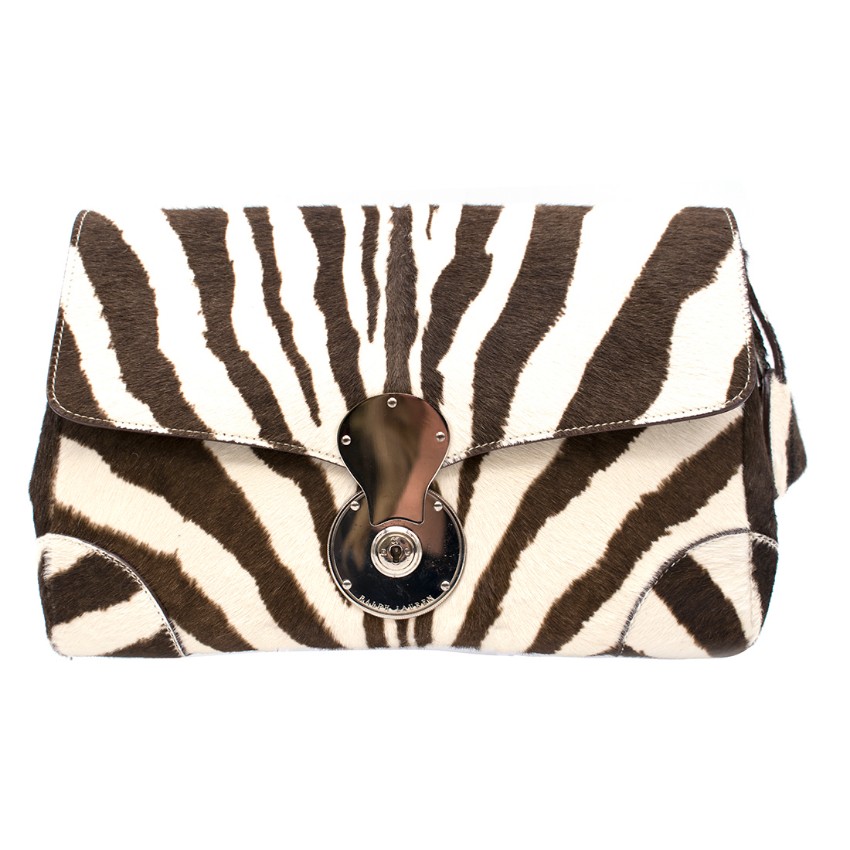 ralph lauren zebra bag