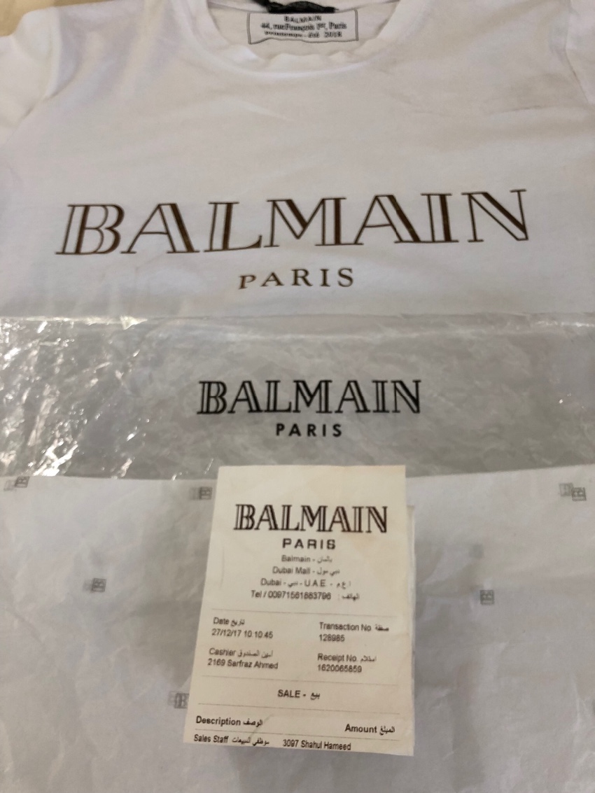 balmain t shirt dubai