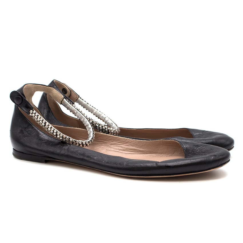 chloe ballet flats with ankle strap