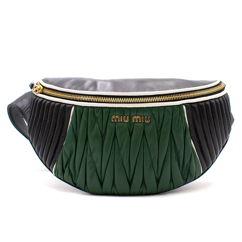 miu miu matelasse belt bag