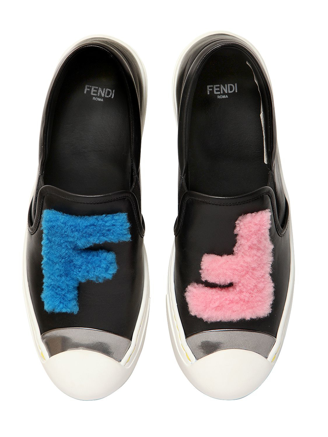 fendi shearling sneakers