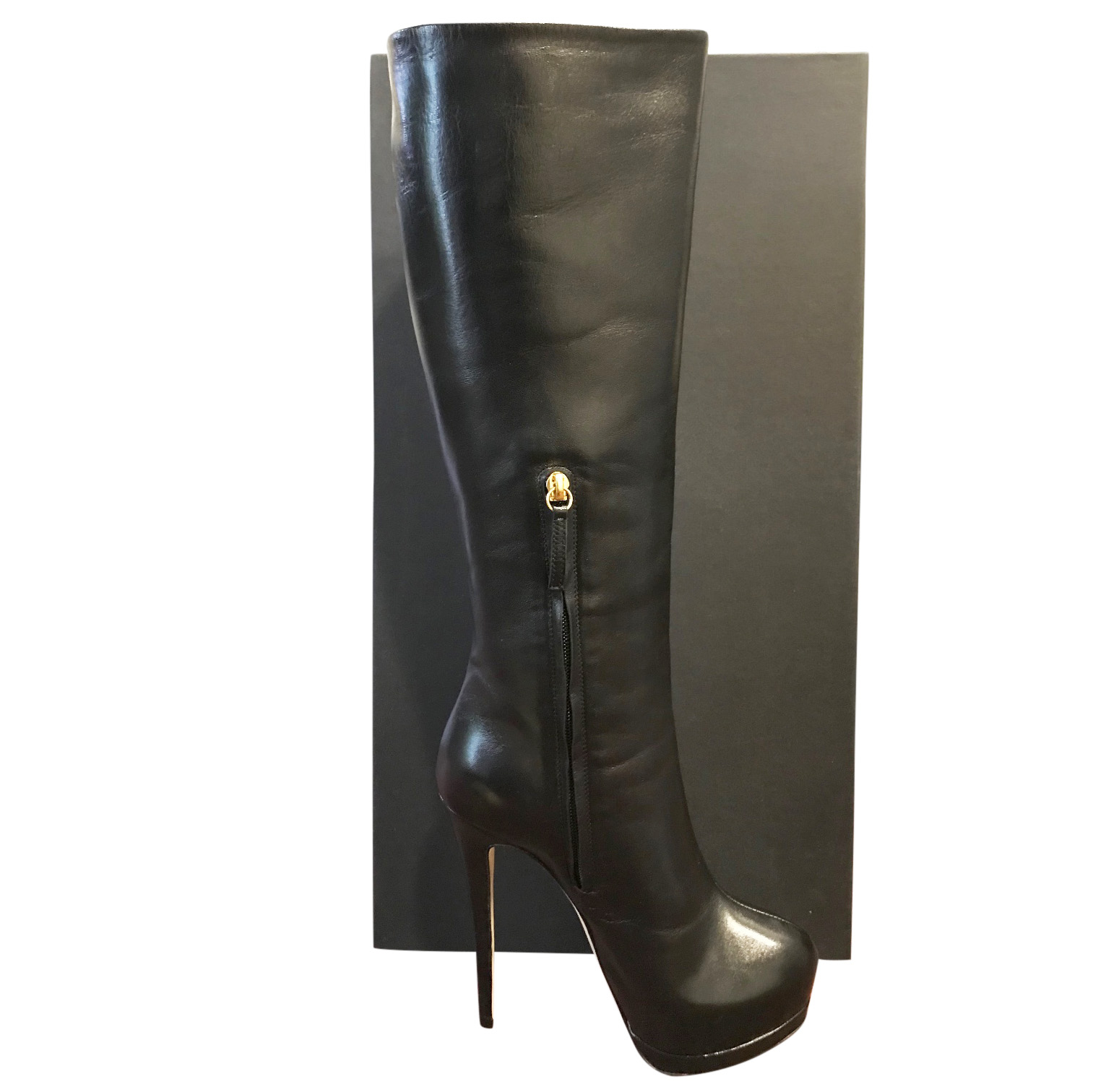 black stiletto boots