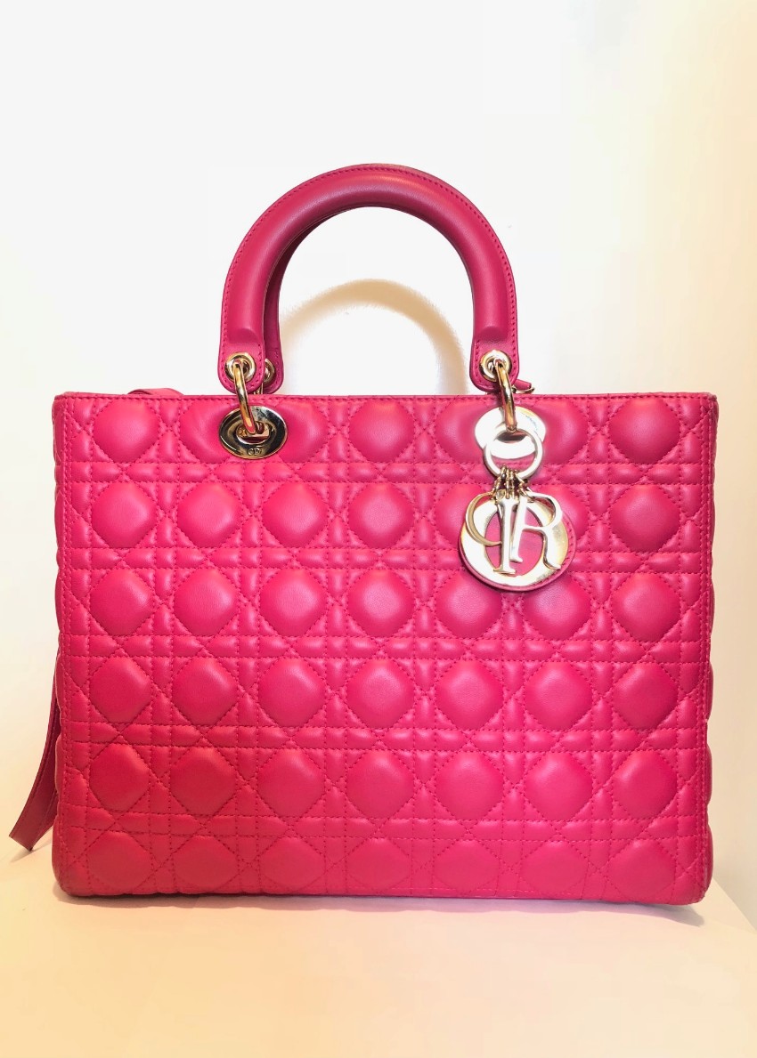 pink dior bag