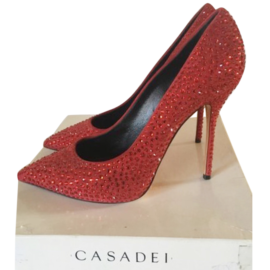 red diamante shoes