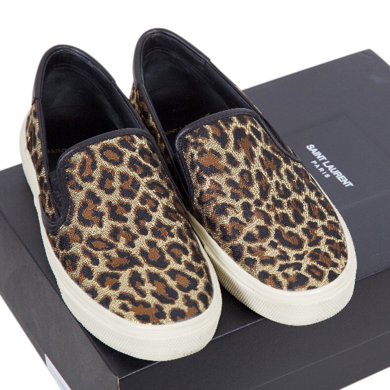 canvas leopard print shoes