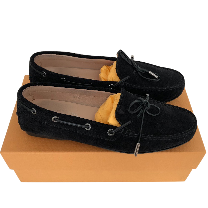Toms Black Suede Gommino Driving Shoes 