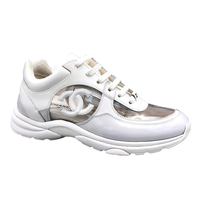 Chanel transparent sneakers